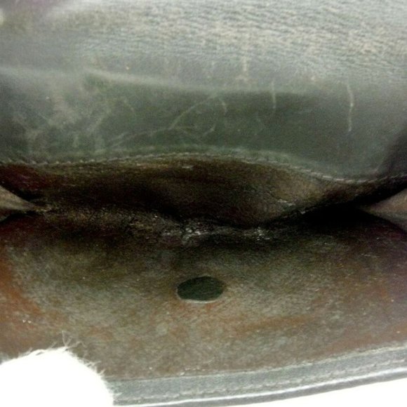 GUCCI Double Sided Wallet GG canvas beige canvas leather Auth used T17988 - Picture 3 of 9